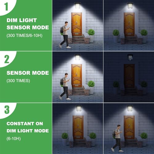118Leds Solar Lights Outdoor Clip Motion Sensor Lights Security Light 3 Modes (2 Count)