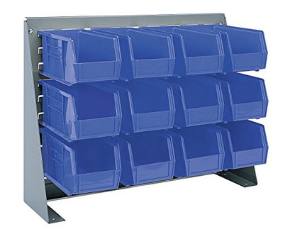 98600 Heavy Duty Steel Louvered Panel Standing Work Bench Storage Rack Garage Organizer for Mounting AkroBin Storage Bins