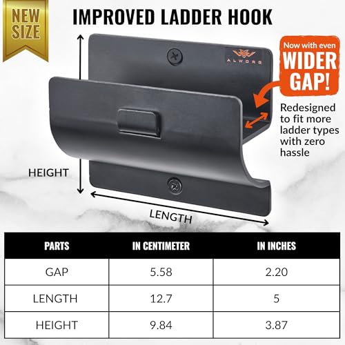 Ladder Hanger Set of 2 for Garage Wall (2 Count)