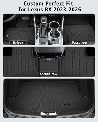 Floor Mats & Cargo Mat Custom for Lexus 2023 (160 Ounce)