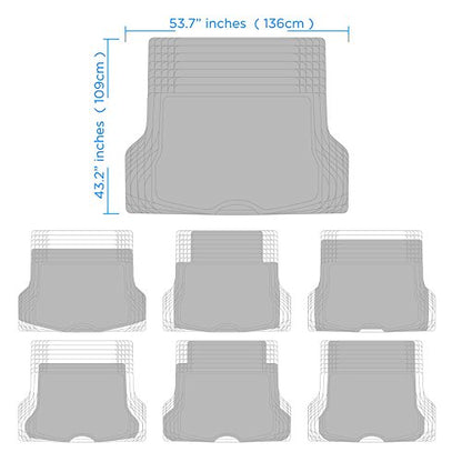 FlexTough™ Deep Dish Plus Rubber Car Floor Mats with Trunk Mat Cargo Liner