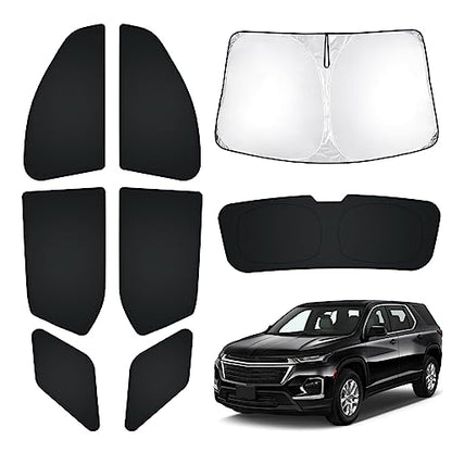Windshield Sun Shade for Chevrolet Traverse 2018 (8 Count)