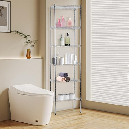 6 Tier Wire Storage Shelves