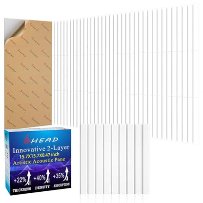 8 Pack Large Soundproof Wall Panels (8 Count)