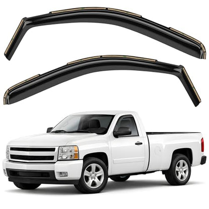 Window Deflectors Smoke Tinted in (2 Count)