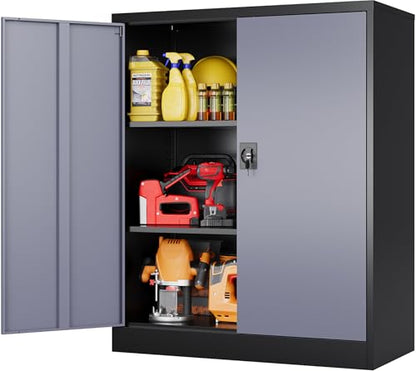 Small Metal Cabinet with Shelves