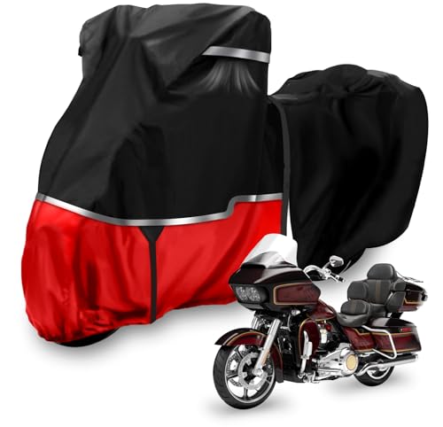420D Waterproof Motorcycle Cover for Touring Models with Side Top Box