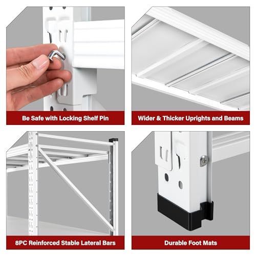 48" Wide Heavy Duty Garage Shelving Units