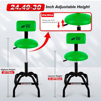 Shop Stool with Backrest