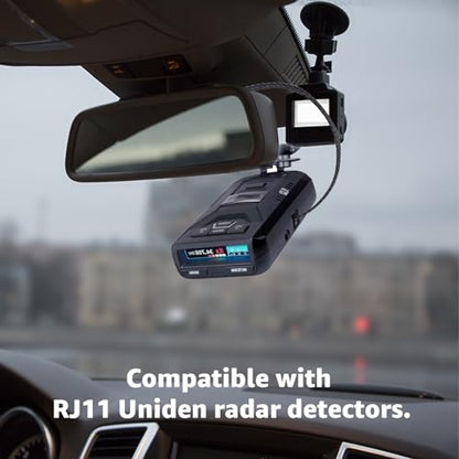 RJ11 Radar Detector Mirror Tap Hardwire Power Cord for Uniden R4 R7 R8 1PC