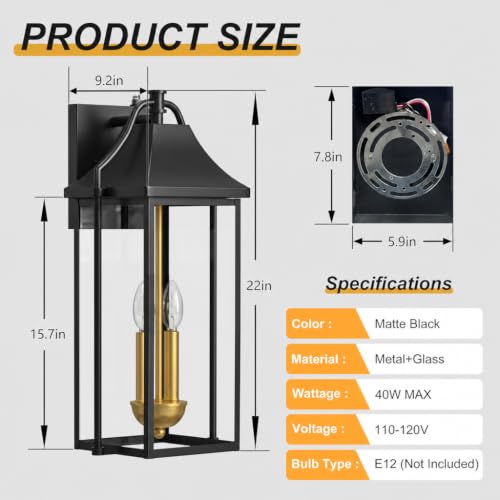 22IN Dusk to Dawn Outdoor Light