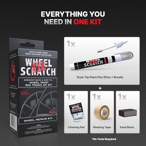 Matte Gray Rim Touch Up Paint Wheel Scratch Repair Kit