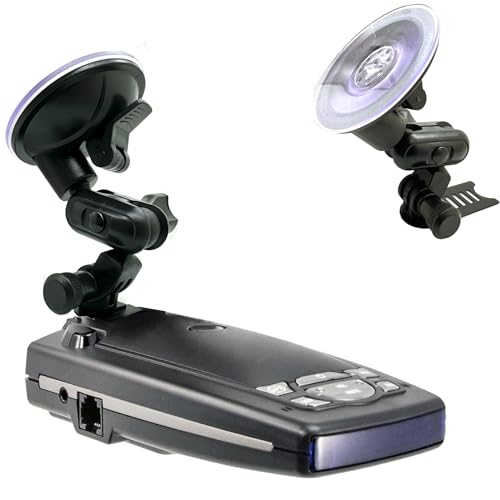 Ehnanced Dual Ball Joint Adjust Suction Cup Bracket Compatible for Escort Passport 9500ix