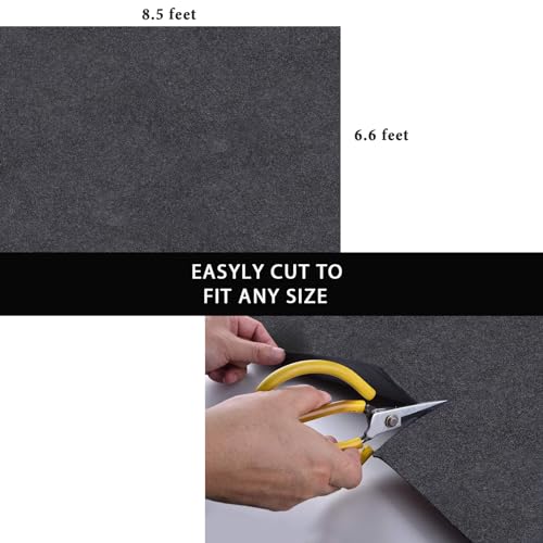 Large Rubber Floor Mat for Car Washable Garage Mats for Floor Absorb Liquids Oil Drip Pan for Under Car Protects Floor from Spills (60 Sq Ft)