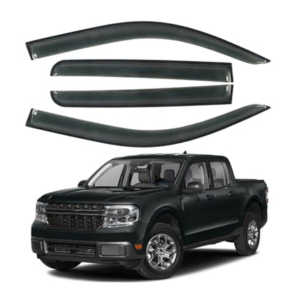 4PCS Window Rain Guards Fit for 2022 2023 2024 2025 Ford Maverick XL XLT Lariat