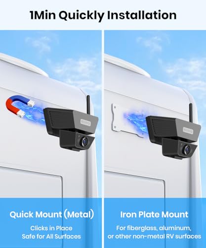 AUTO VOX Wireless Backup Camera Solar Magnetic