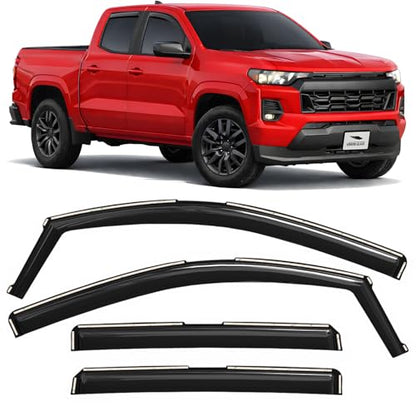 in Channel Extra Durable Rain Guards for Chevrolet (4 Count)