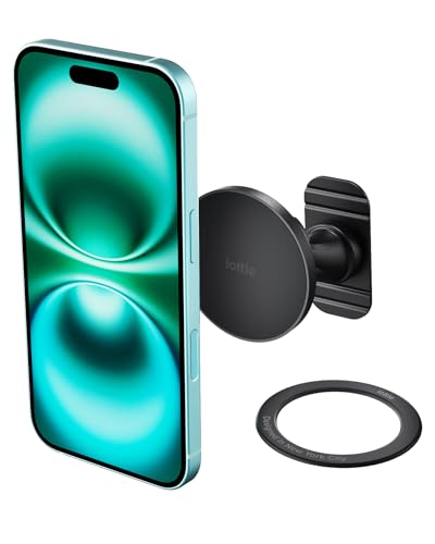 iTap 3 Magnetic Flush Mount Car Mount Phone Holder with Magnetic Ring Adapter. Compatible with iPhone