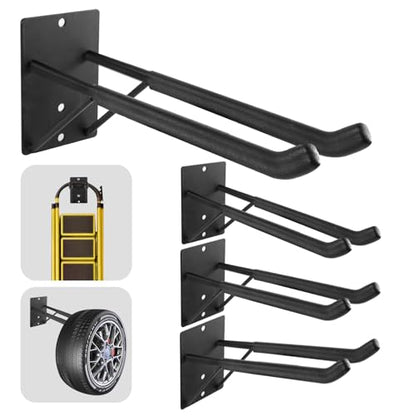 14" Large Heavy Duty Garage Hooks (4 Count)