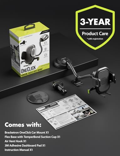 OneClick Car Phone Holder Mount for Dash Vent