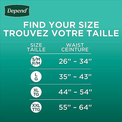 Depend Fit flex Incontinence Underwear for Men (38 Count)