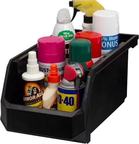 Akro Mils ReadySpace Large Stackable Plastic Storage Bins (6 Count)