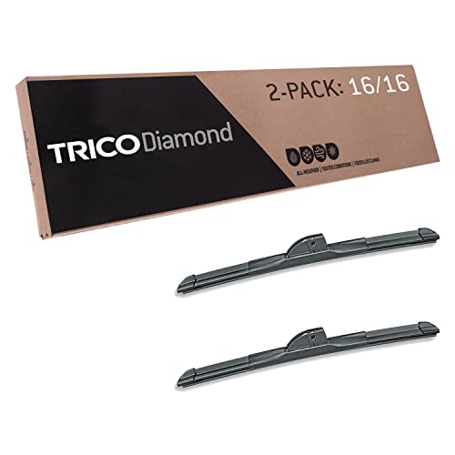 Diamond 16" + 16" Super Premium Automotive Replacement Windshield Wiper Blades (2 Count)