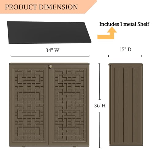 HDPE Outdoor Storage Shed