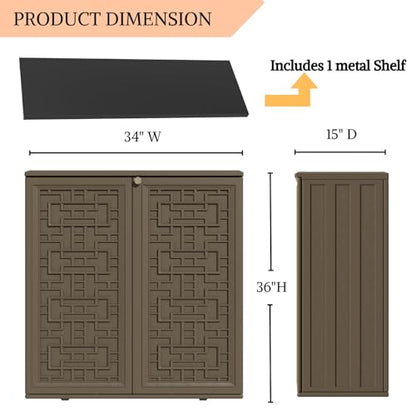 HDPE Outdoor Storage Shed
