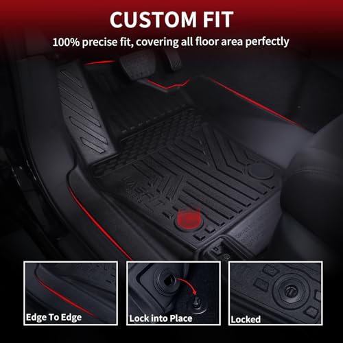 Full Set Floor Mats with Backrest Mat for Honda Passport 2026