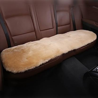 Genuine Sheepskin Car Rear Seat Rear Cover for Fuzzy Fur Wool Cushion