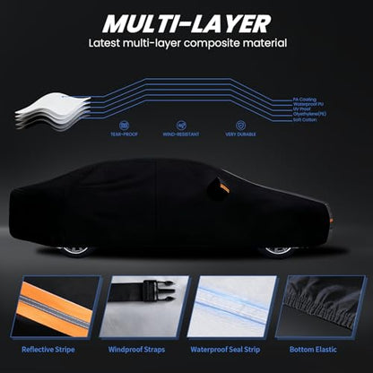 Multi Layer Car Cover Custom Fit for Acura TLX