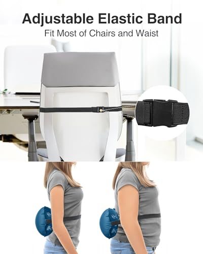 Inflatable Lumbar Pillow for Airplane Travel