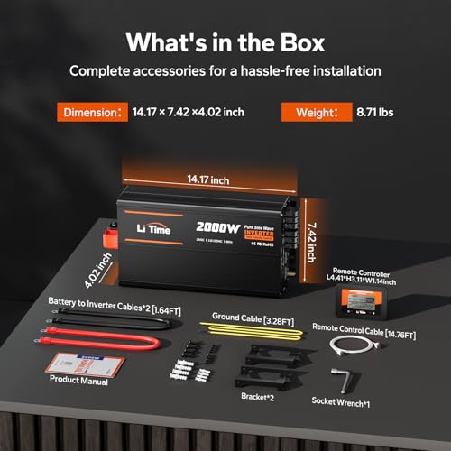 2000W Power Inverter with ATS Transfer Switch