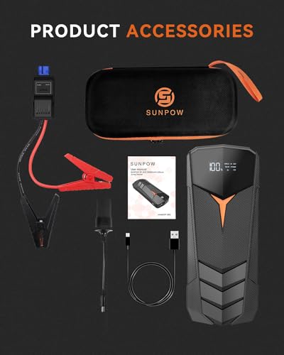 Lithium Jump Starter Battery Pack 2000A Peak 20000mAh