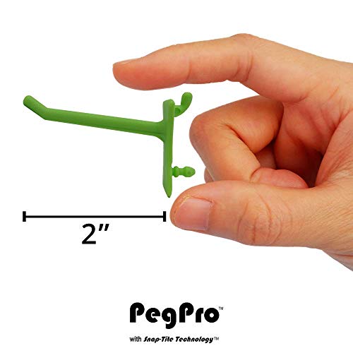 PegPro® 2" Hooks Kit for Standard “Wood Fiber” pegboard (24 Count)