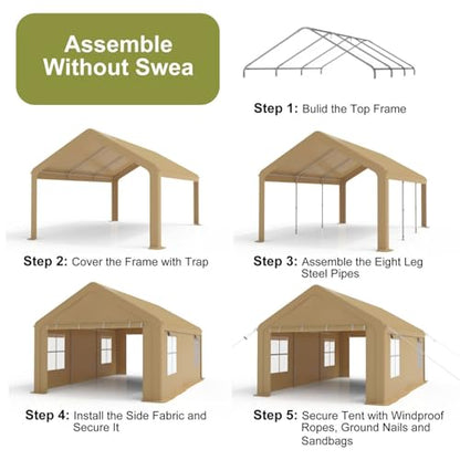 10x20FT Portable Garage