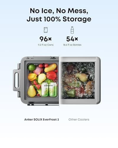 SOLIX EverFrost 2 58 L Electric Cooler and Extra Battery