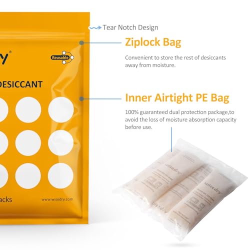 112 Gram [4 Packs] Silica Gel Desiccant Packs for Larger Container Desiccant Bags with Orange Indicating Beads for 3D Printer Filament Gun Safe Camera Electronics Equipment Food Grade (3.9507 Ounce)