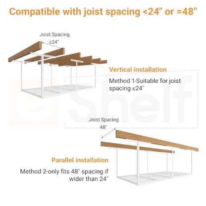 4x8ft Overhead Ceiling Garage Storage Rack