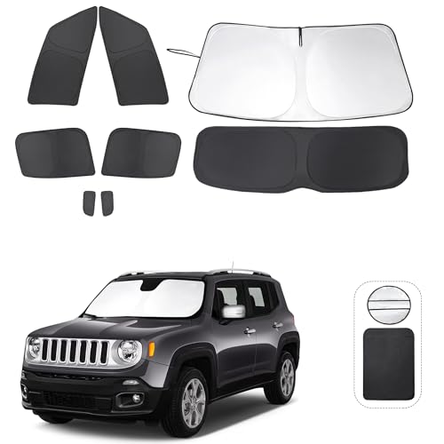 Window Shades for Jeep Renegade 2015 (8 Count)