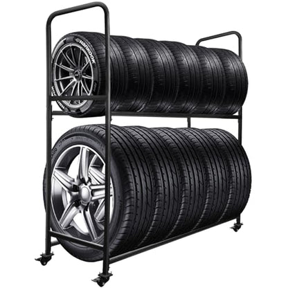 Rolling Tire Rack For Garage