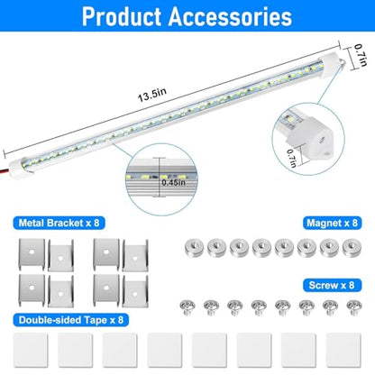 4PCS 12V LED Interior Light Bar (4 Count)