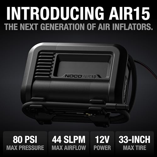 AIR15 44 LPM 12V Portable Tire Inflator & Air Compressor