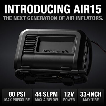 AIR15 44 LPM 12V Portable Tire Inflator & Air Compressor