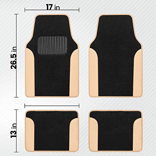PolyPro Beige Car Seat Covers Full Set with 4