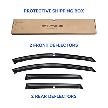 Window Visors Rain Guards for 2009 2010 2011 2012 2013 Nissan Rogue