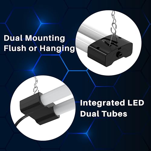 4 FT 40W LED Shop Light Fixture with Inline Switch