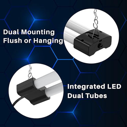 4 FT 40W LED Shop Light Fixture with Inline Switch