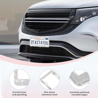 2 Pack License Plate Frames for Women